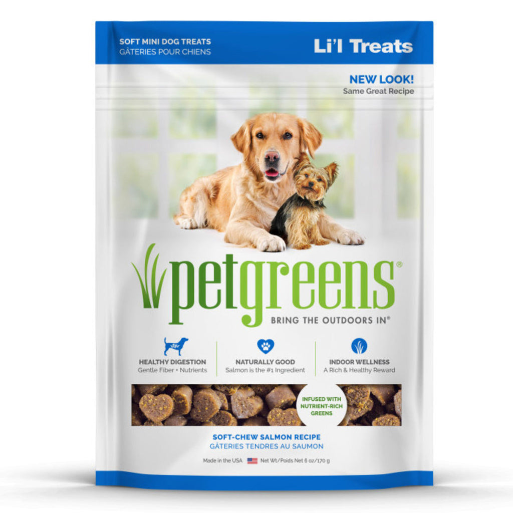 Pet Greens Li'l Treats Soft Mini Dog Treats Salmon 1ea/6 oz for your Pet Dog with Pet Store X!