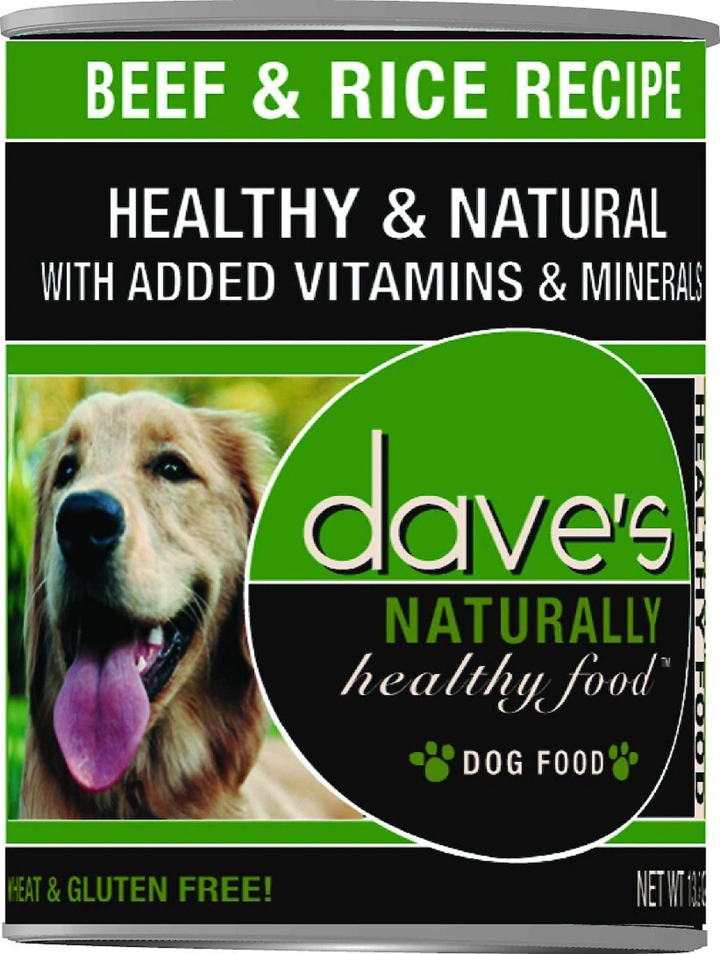 Dave's Pet Food Naturally Healthy Beef And Rice Recipe 132oz (Case of 12) for your Pet Dog with Pet Store X!