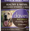 Dave's Naturally Healthy; Liver and Beef 132oz (Case of 12) for your Pet Dog with Pet Store X!