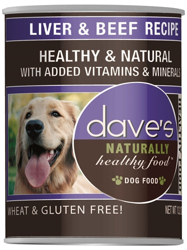 Dave's Naturally Healthy; Liver and Beef 13.2oz. (Case of 12)