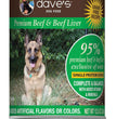 Dave's Pet Food Dog 95% Premium Meats Beef And Beef Liver 125oz (Case of 12) for your Pet Dog with Pet Store X!