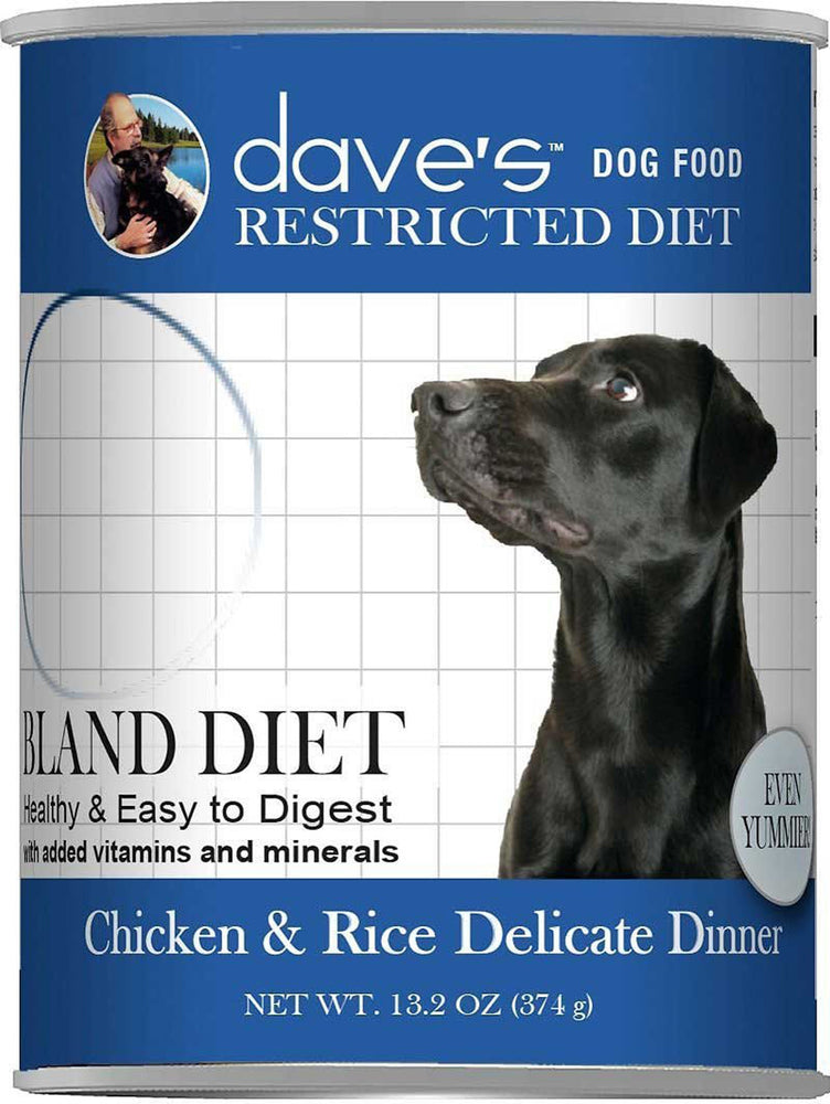 Dave's Pet Dog Restricted Diet Bland  Chicken And Rice 132oz (Case of 12) for your Pet Dog with Pet Store X!