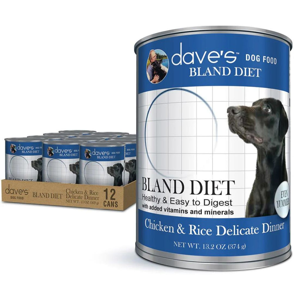 Dave'S Pet Food Dog Restricted Bland Diet Chicken & Rice 22Oz 12 Pack for your Pet Dog with Pet Store X!