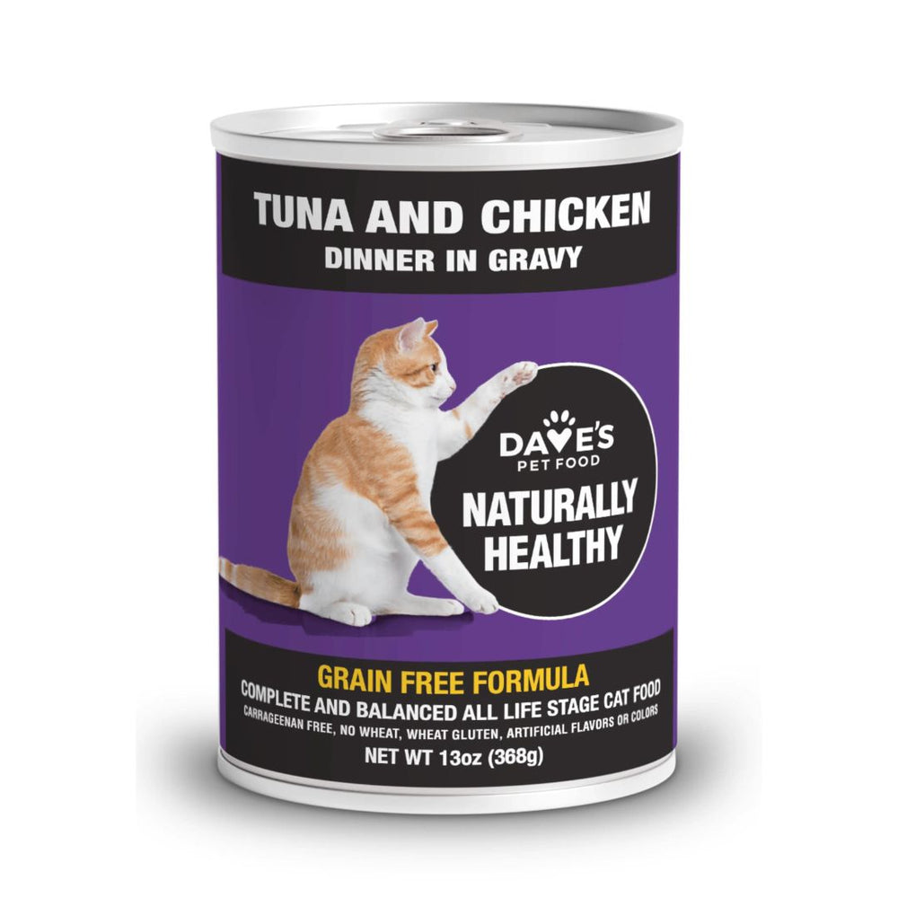 Dave'S Pet Food Cat Naturally Healthy Grain Free Tuna Chicken 12/13Oz for your Pet Cat with Pet Store X!