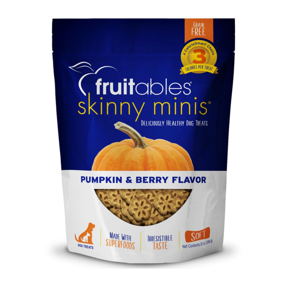 Fruitables Skinny Minis Soft Dog Treats Pumpkin & Berry, 1ea/12oz for your Pet Dog with Pet Store X!