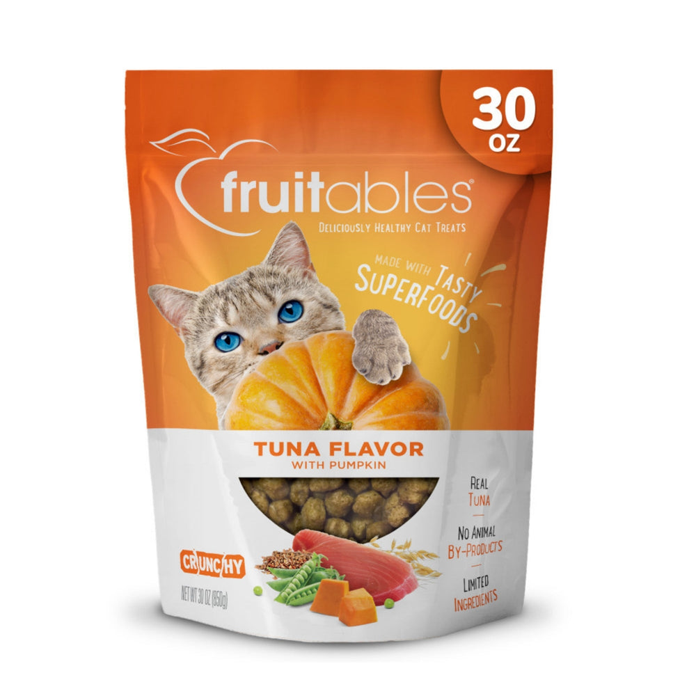 Fruitables Limited Ingredient Crunchy Cat Treats Tuna w/Pumpkin, 1ea/30oz for your Pet Cat with Pet Store X!