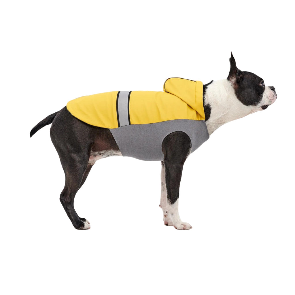 Goo-Eez Reflective Hooded Raincoat Yellow/Gray Small