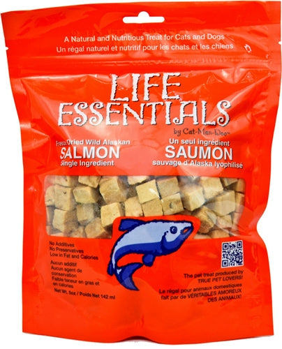 Cat-Man-Doo Bow 2Oz Bags Of Freeze Dried Wild Alaskan Salmon for your Pet Cat with Pet Store X!