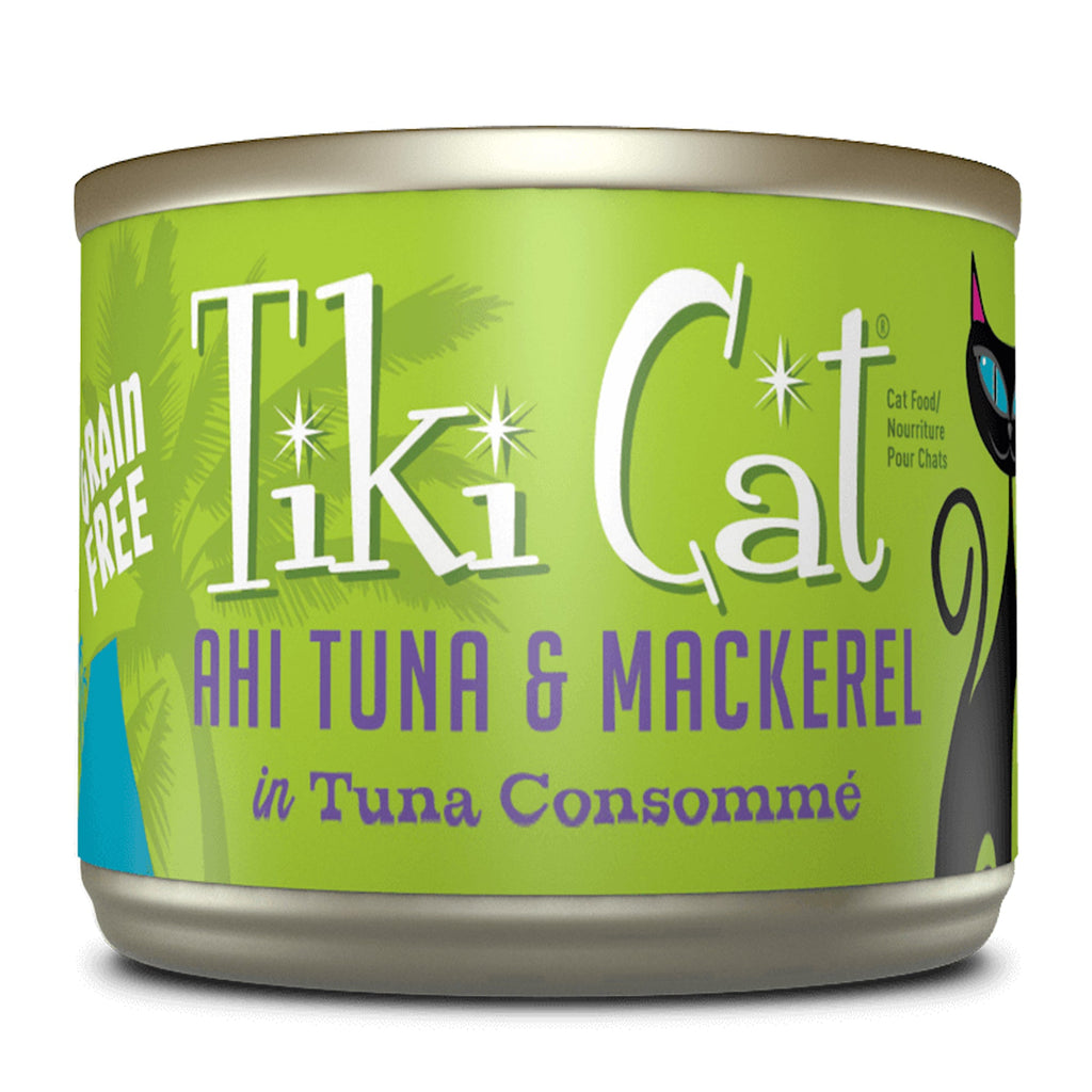 Tiki Pets Cat Luau Papeeko Ahi Tuna Mackerel 6oz (Case of 8) for your Pet Cat with Pet Store X!