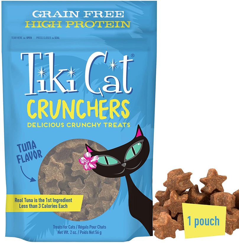 Tiki Pets Cat Crunchers Tuna Pumpkin 2oz (Case of 6) for your Pet Cat with Pet Store X!