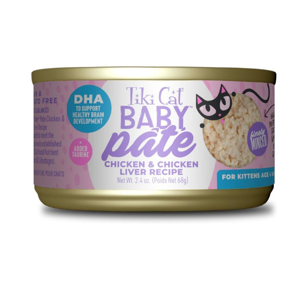 Tiki Pet Cat Pate Kitten Chicken Liver 24Oz (12 per unit) for your Pet Cat with Pet Store X!