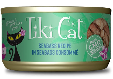 Tiki Pet Cat Oahu Luau Seabass 28oz (Case of 12) for your Pet Cat with Pet Store X!