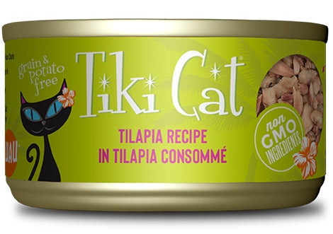 Tiki Pet Cat  Kapi'olani Luau Tilapia 28oz (Case of 12) for your Pet Cat with Pet Store X!