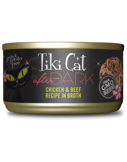 Tiki Pets Cat After Dark Chicken Beef 28oz (Case of 12) for your Pet Cat with Pet Store X!