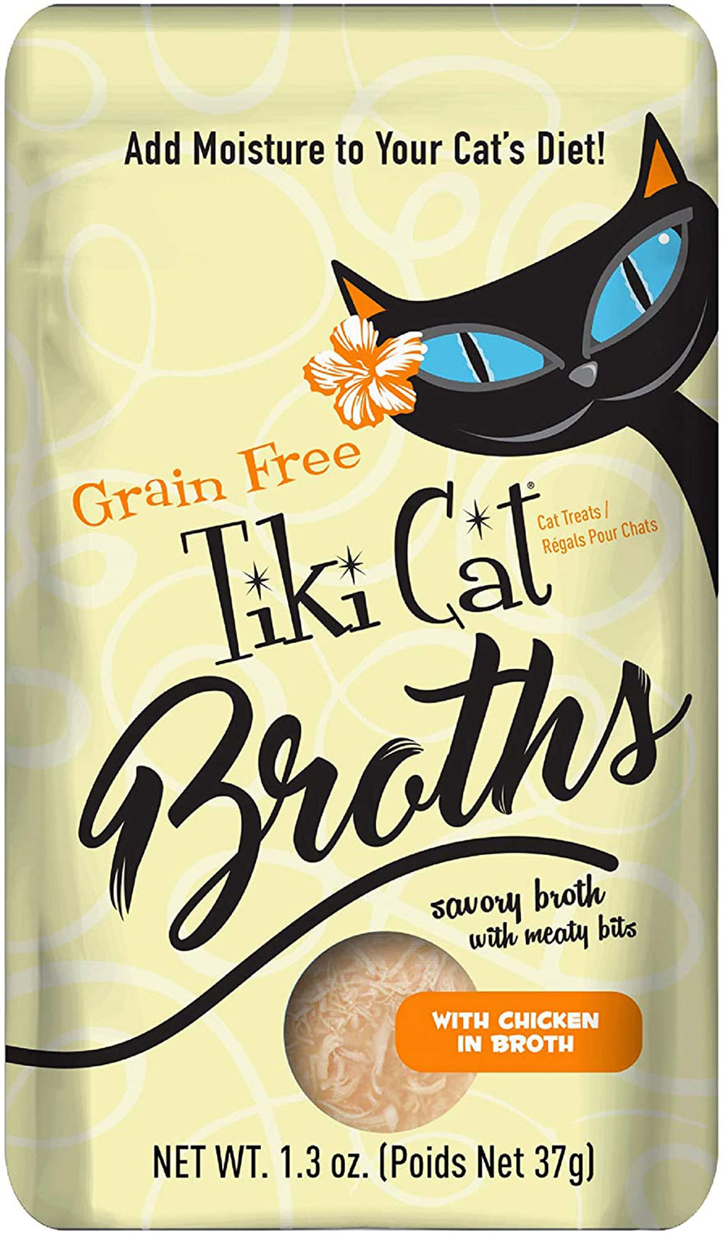 Tiki Pets Cat Chicken in Broth 13oz Pouch (Case of 12) for your Pet Cat with Pet Store X!