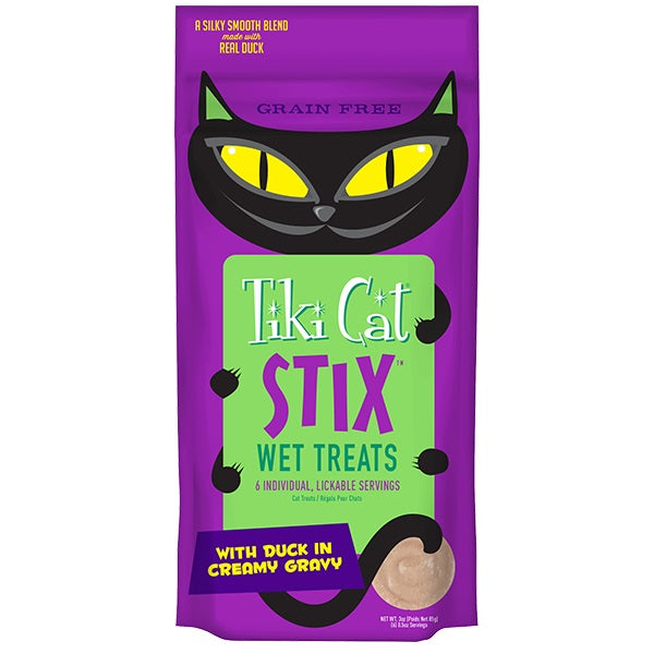 Tiki Pet Cat Stix Mousse Duck 3oz (Case of 12) for your Pet Cat with Pet Store X!