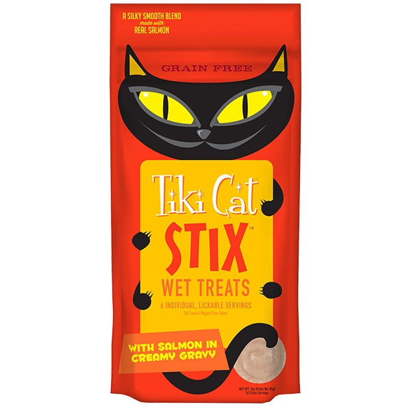 Tiki Pet Cat Stix Mousse Salmon 3oz (Case of 12) for your Pet Cat with Pet Store X!