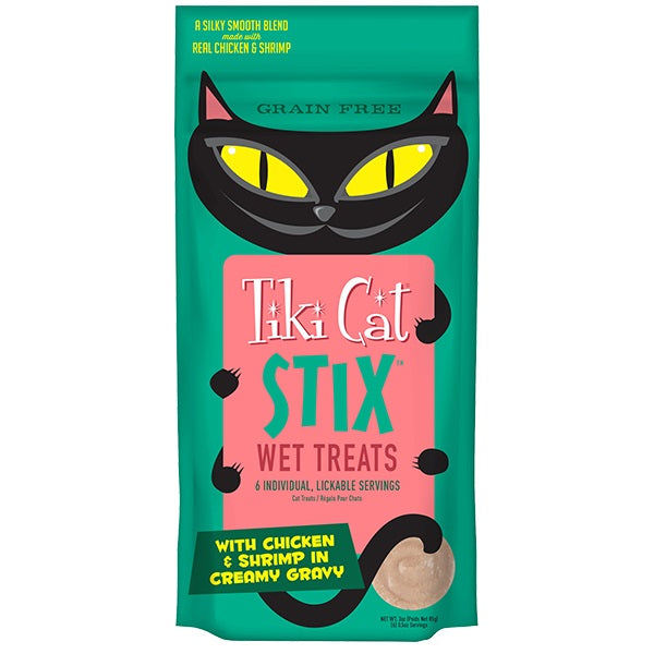 Tiki Pet Cat Stix Mousse Chicken and Shrimp 3oz (Case of 12) for your Pet Cat with Pet Store X!