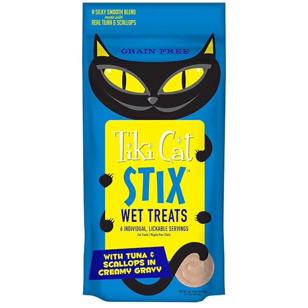 Tiki Pet Cat Stix Mousse Tuna and Scallop 3oz (Case of 12) for your Pet Cat with Pet Store X!