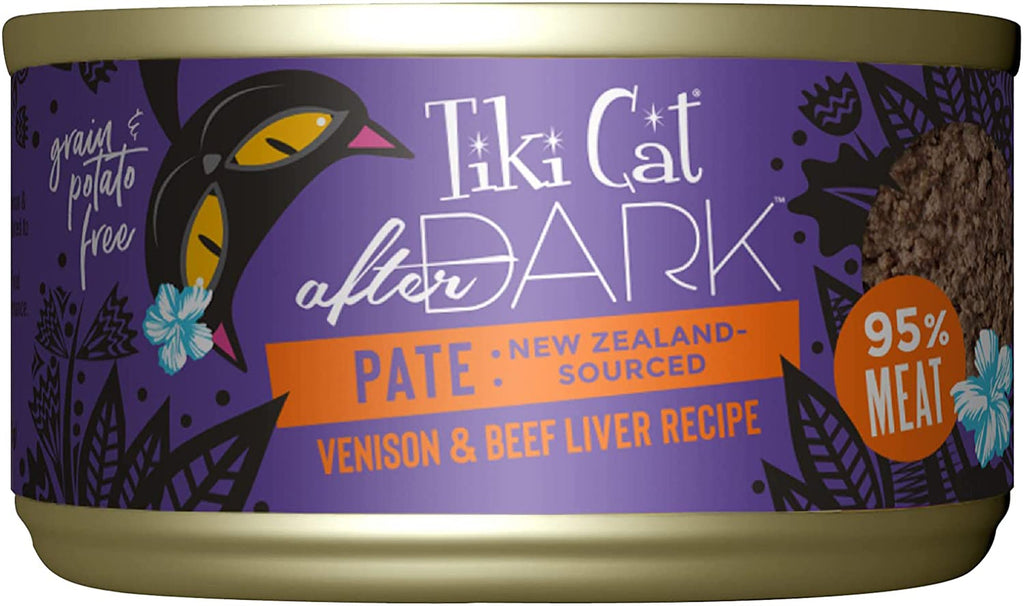 Tiki Pets Cat After Dark Beef Liver Pate 3oz. (Case of 12)