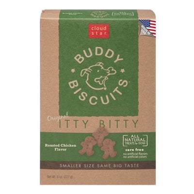 Cloud Star Original Itty Bitty Buddy Biscuits With Roasted Chicken Dog Treats; 8-oz Box for your Pet Dog with Pet Store X!