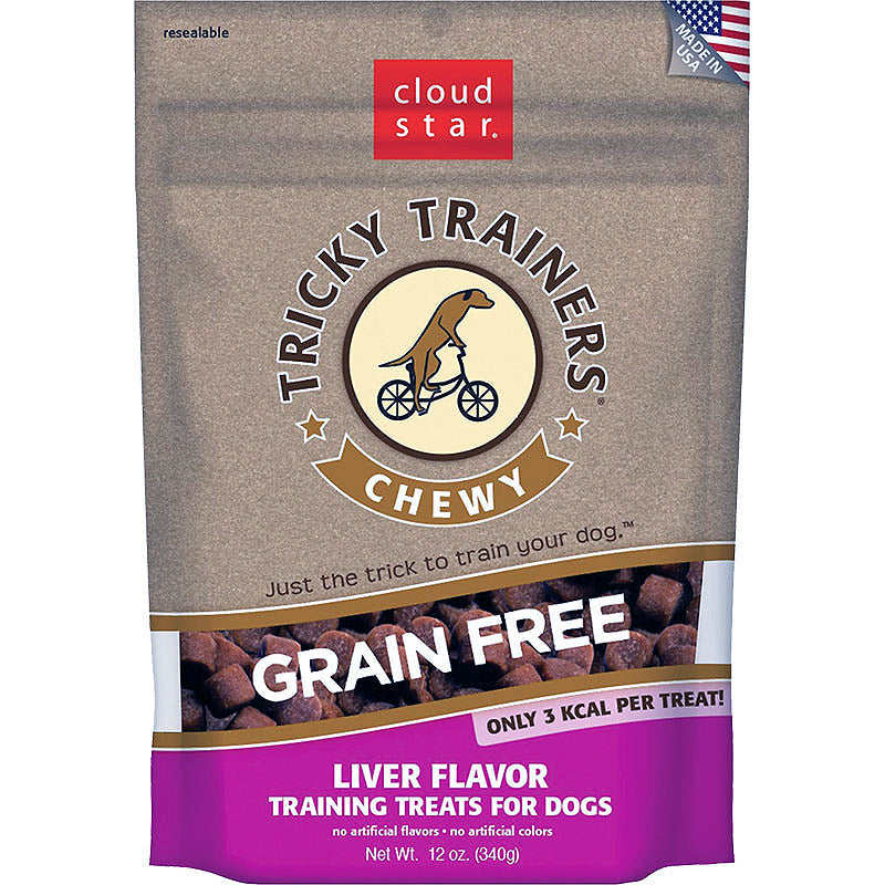 Cloud Star Dog Tricky Trainer Grain Free Chewy Liver 12oz for your Pet Dog with Pet Store X!