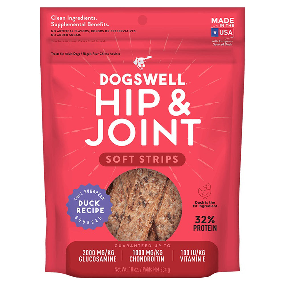 Dogswell Hip & Joint Grain-free Soft Strips Dog Treat Duck 1ea/10 oz for your Pet Dog with Pet Store X!