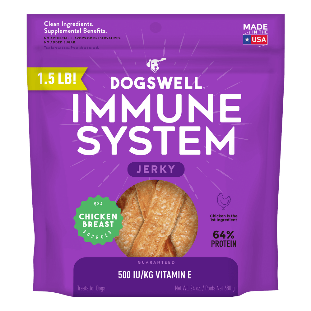 Dogswell Immunity & Defense Grain-free Jerky Dog Treat Regular Chicken 1ea/24 oz for your Pet Dog with Pet Store X!