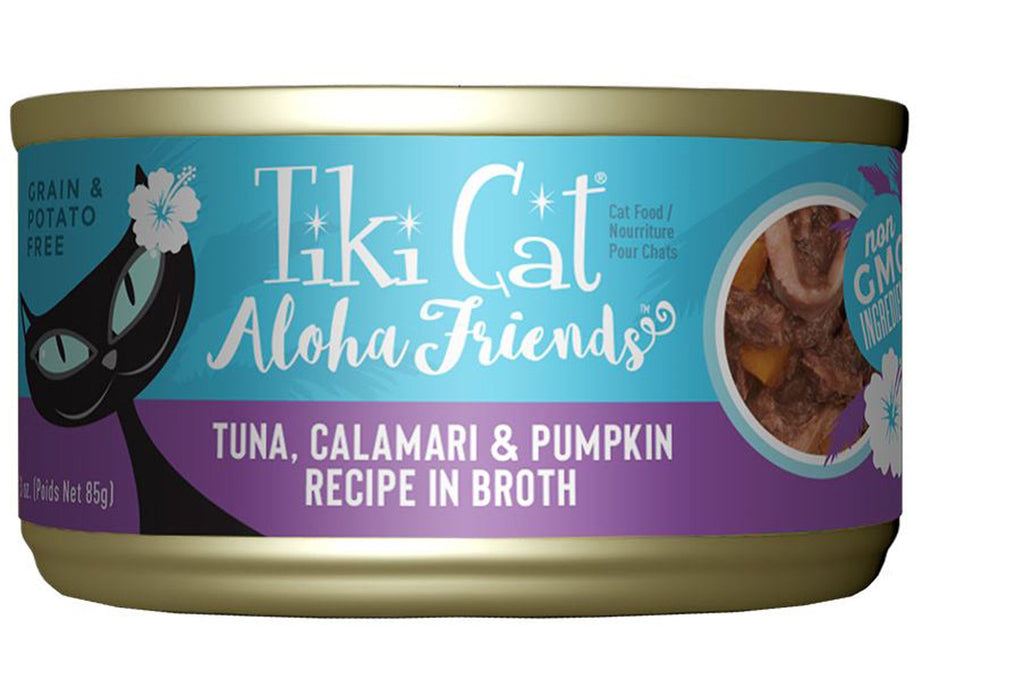 Tiki Pets Cat Aloha Tuna; Calamari and Pumpkin 3oz (Case of 12) for your Pet Cat with Pet Store X!