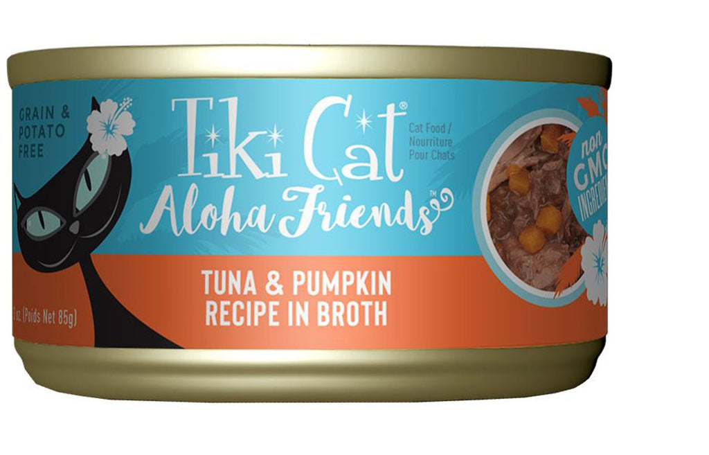 Tiki Pets Cat Aloha Tuna Pumpkin 3oz (Case of 12) for your Pet Cat with Pet Store X!