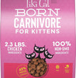 Tiki Pet Cat Carnivore Kitten Grain Free Chicken and Eggs 2.8lbs.