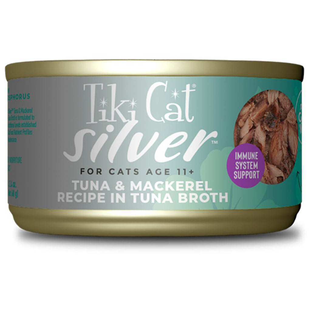 Tiki Pet Cat Silver Tuna & Mackerel 2.4oz. (Case of 12)