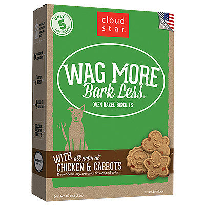 Cloud Star Wagmore Dog Baked Crunchy Peanut Butter 16Oz