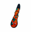 Outward Hound Invincibles Dog Toy Snake 3 Squeakers Orange/Blue 1ea/LG