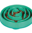 Outward Hound Fun Feeder Slo-Dog Bowl Turquoise 1ea/LG