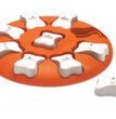 Nina Ottosson Smart Interactive Dog Toy Orange, White 1ea/10.63 in