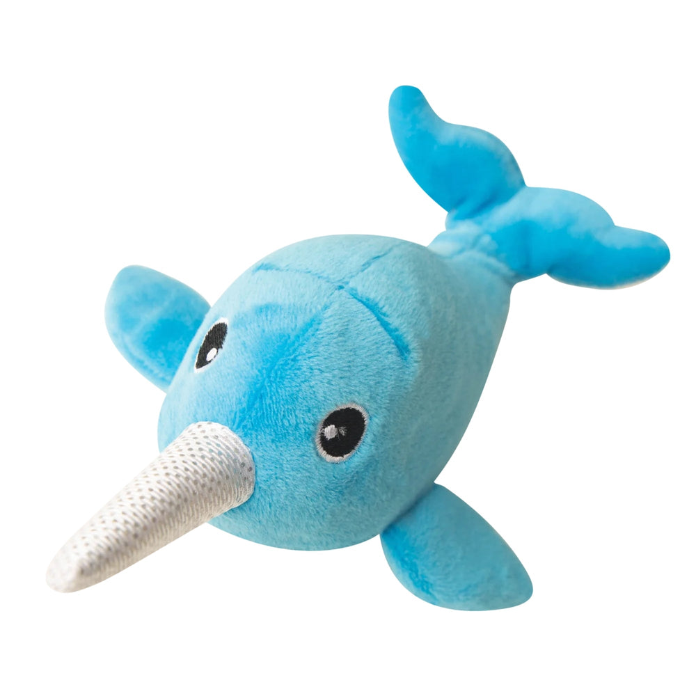 Snugarooz Baby Nikki The Narwhal Blue 7in.