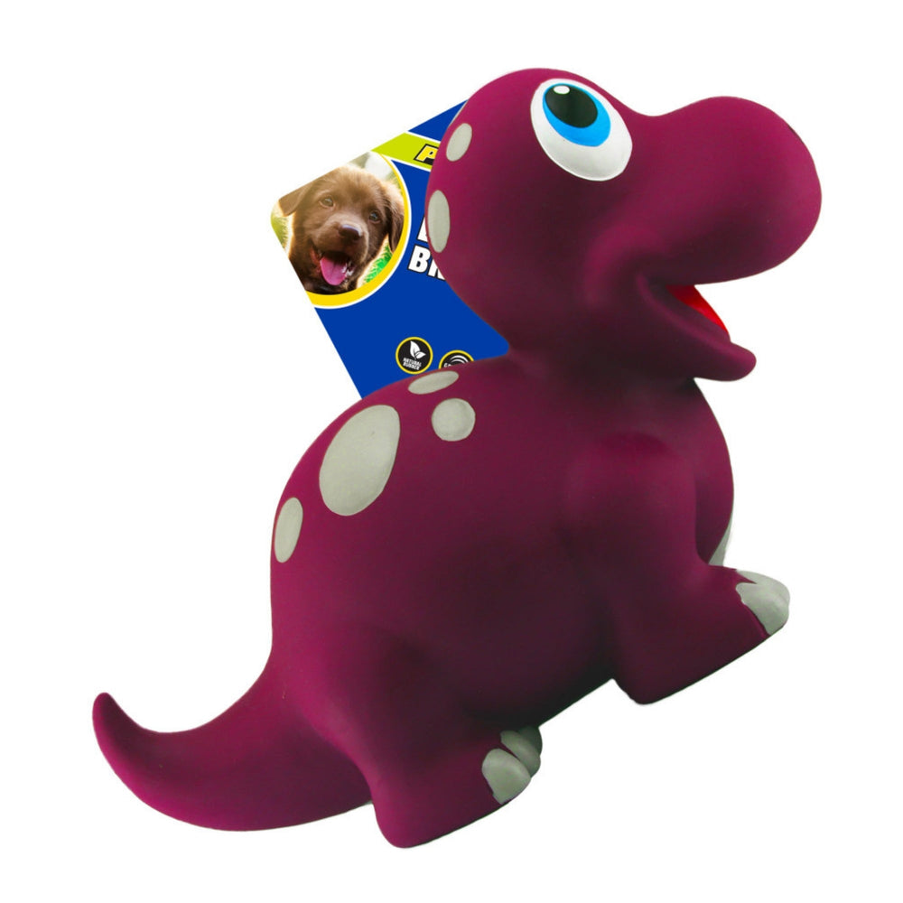 Petsport USA NaturFlex Dinosaur Latex Dog Toy Brontosaurus, 1ea/9 in, Large