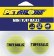 Petsport USA Tuff Ball Dog toy Yellow 1ea/2 pk, 1.5 in