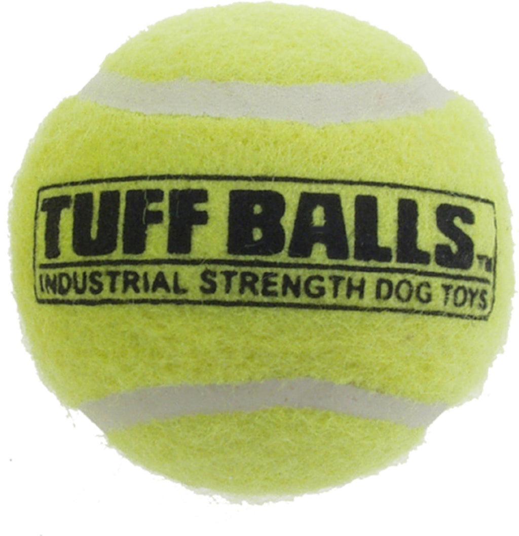 Petsport USA Tuff Ball Dog toy Yellow 6ea/Bulk, 4 in