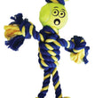 Petsport USA Twisted Chew Mini Rasta Man Dog Toy Blue, Yellow 1ea/1.5 in, Mini