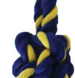 Petsport USA Twisted Chew Bumper Dog Toy Blue, Yellow 1ea/7 in, Mini