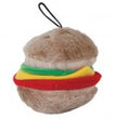 Aspen Hamburger with Squeakers Small Dog & Puppy Toy Multi-Color 1ea/MD