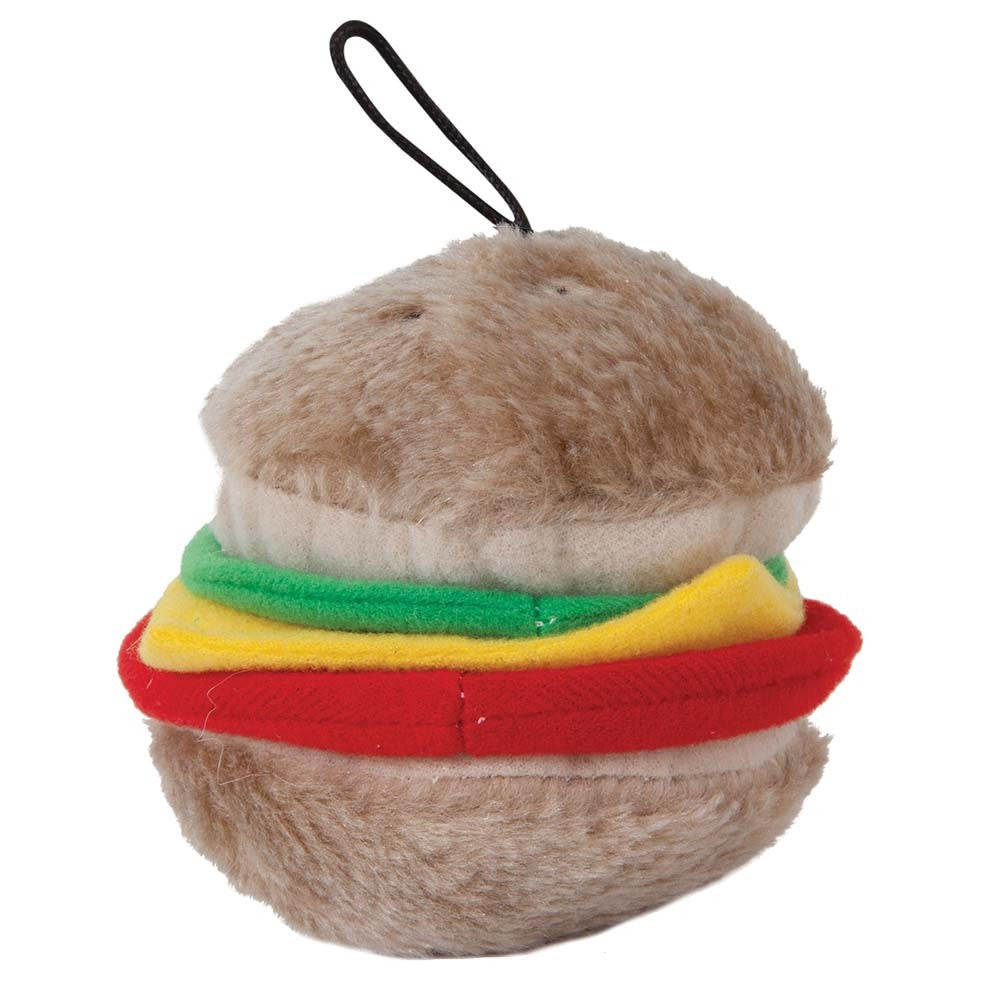 Aspen Hamburger with Squeakers Small Dog & Puppy Toy Multi-Color 1ea/MD for your Pet Dog with Pet Store X.