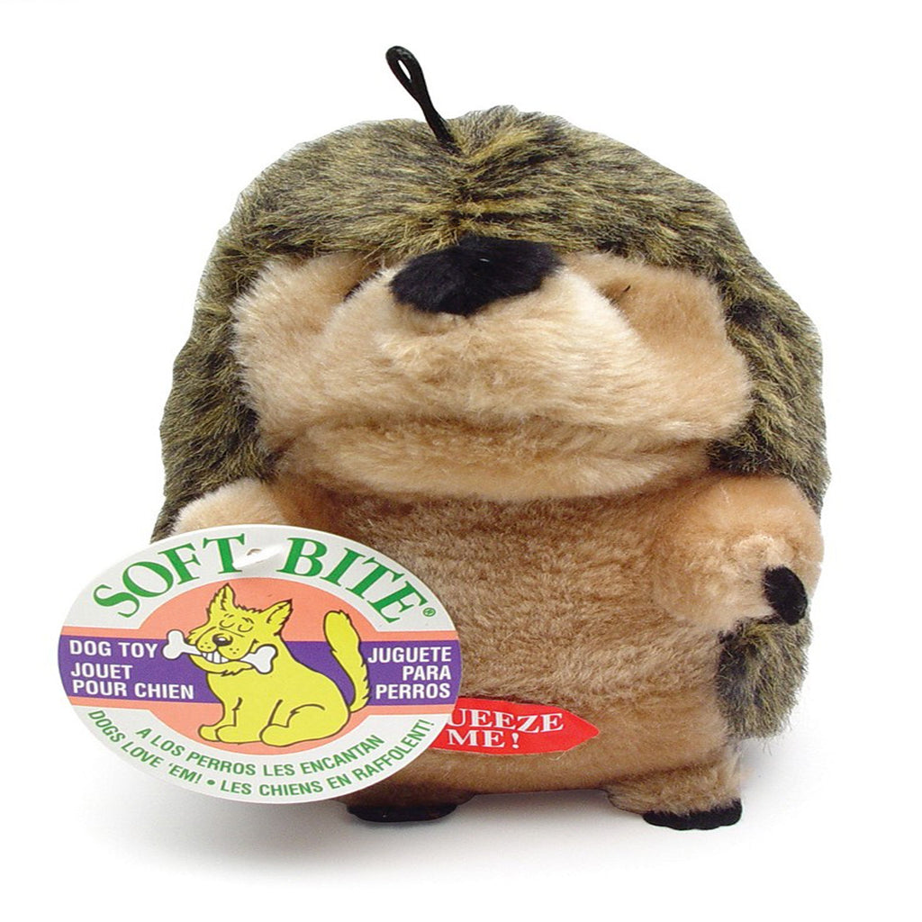 Booda Grunting Plush Dog Toy Hedgehog Multi-Color 1ea/MD for your Pet Dog with Pet Store X.