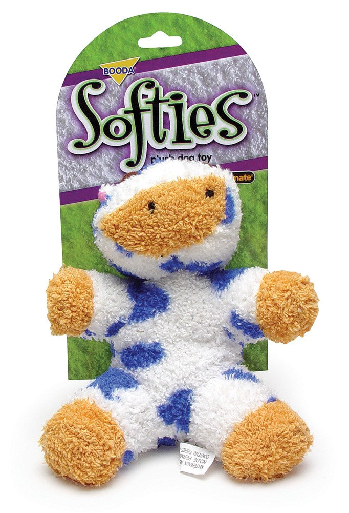 Booda Softies Dog Toy Cow Multi-Color 1ea/MD