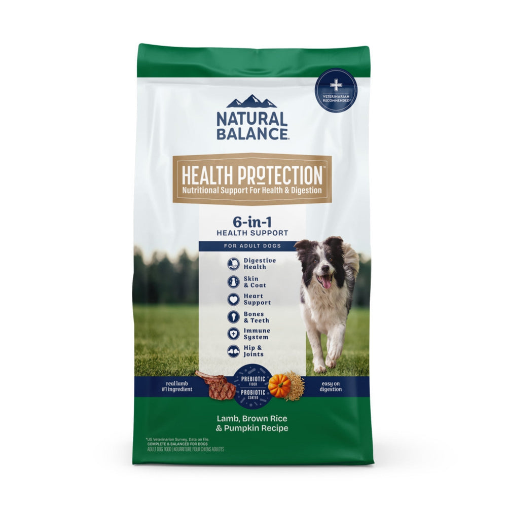 Natural Balance Pet Foods Health Protection Dry Dog Food Lamb, Rice  Pumpkin, 1ea/4 lb