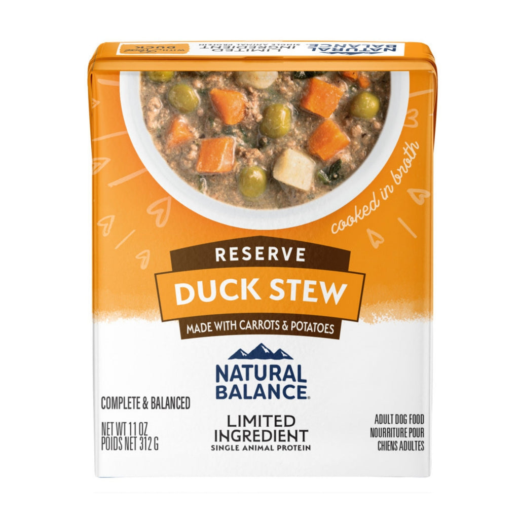 Natural Balance Pet Foods L.I.D. Stew Wet Dog Food Duck Stew 11oz. (Case of 12)