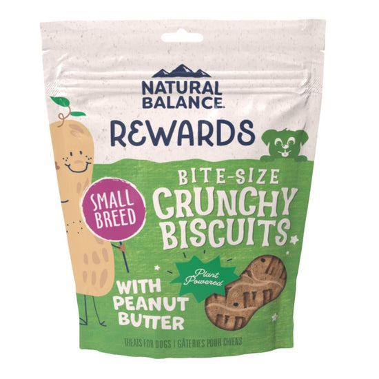 Natural Balance Pet Foods Rewards Crunchy Biscuits Dog Treats Peanut Butter 1ea/8 oz for your Pet Dog with Pet Store X!