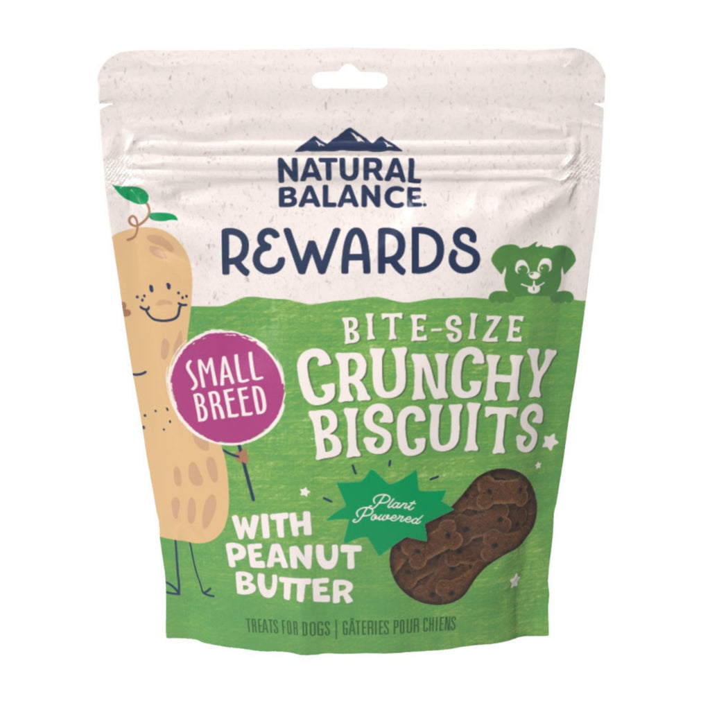 Natural Balance Pet Foods Rewards Crunchy Biscuits Dog Treats Peanut Butter 1ea/8 oz